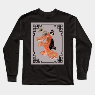 skull geisha Long Sleeve T-Shirt